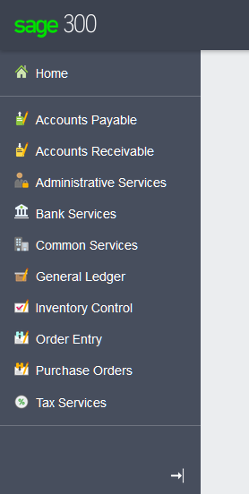 Image of navigation menu.