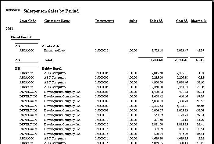 Image of Salesperson Sales by Period.
