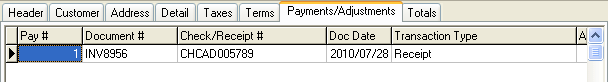 Image of Payments Adjustments tab.