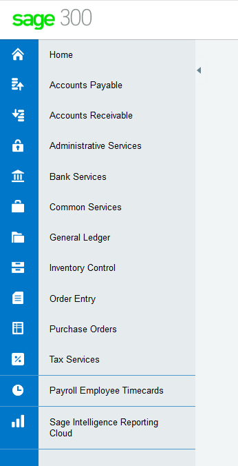 Image du menu de navigation.